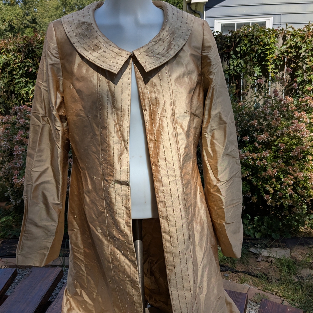 Arden B Gold Trench Coat
